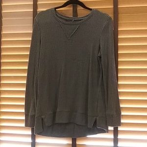 waffle knit long sleeve